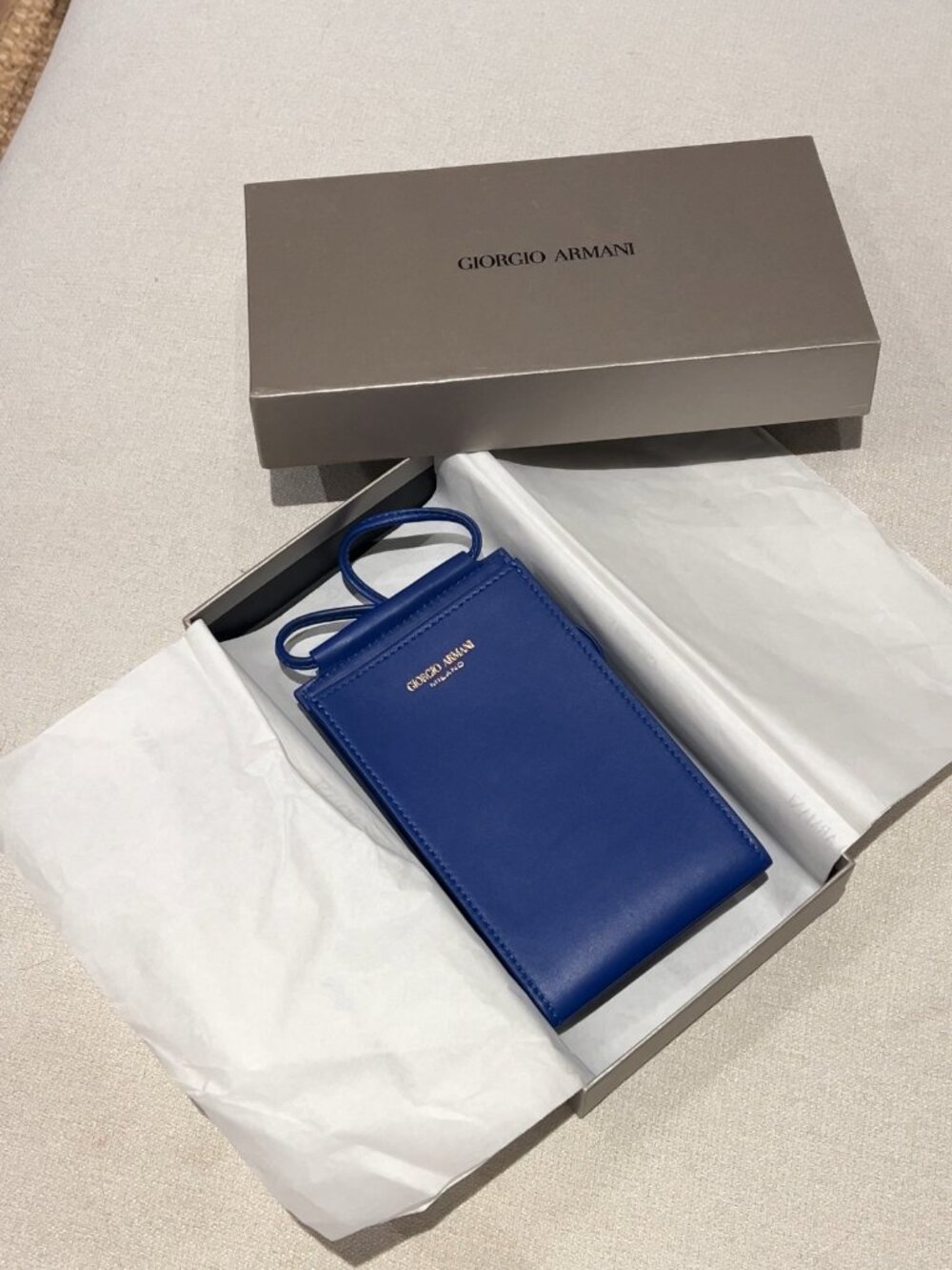 GIORGIO ARMANI Leather Crossbody Bag
